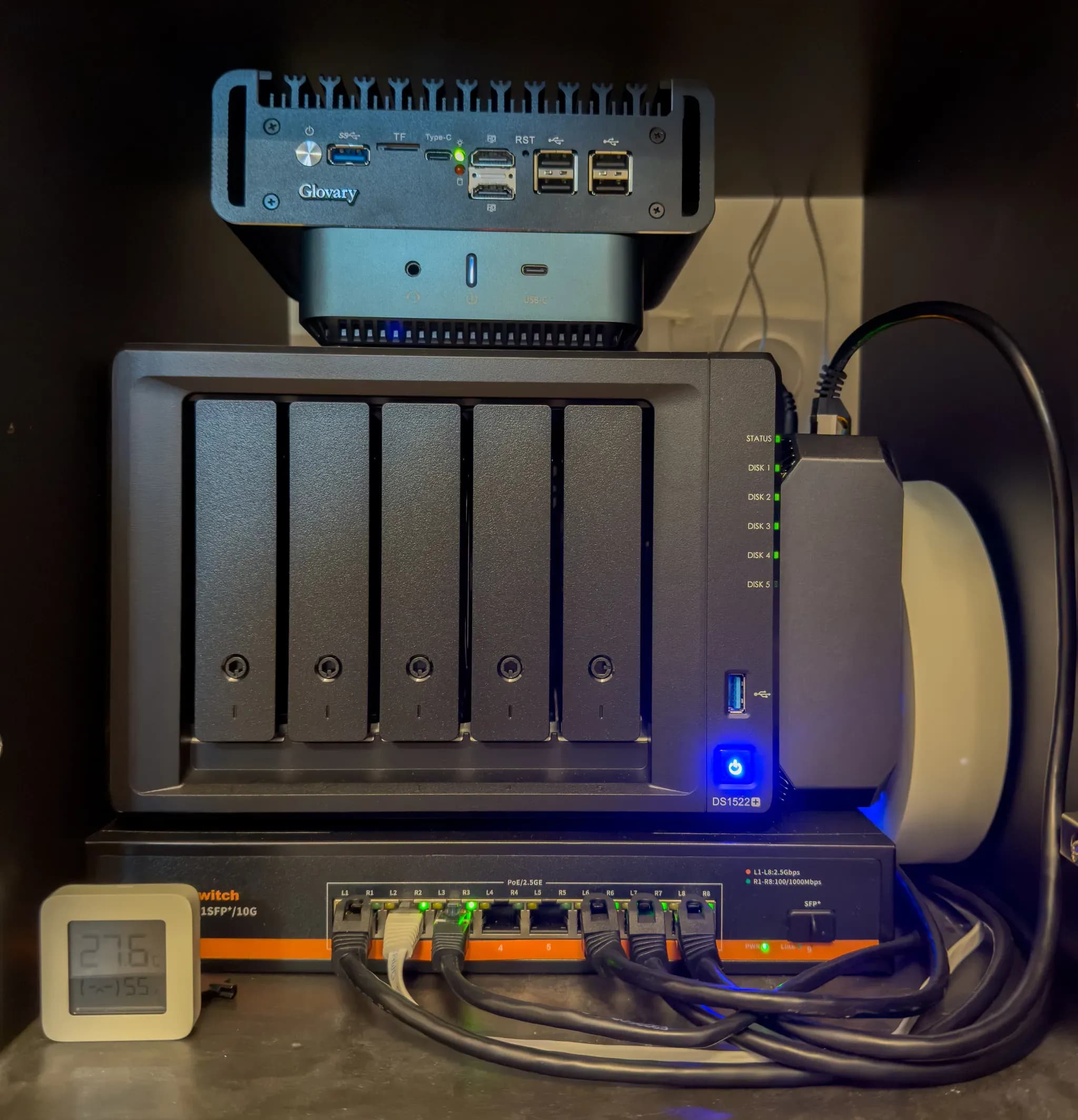 Photo of the homelab