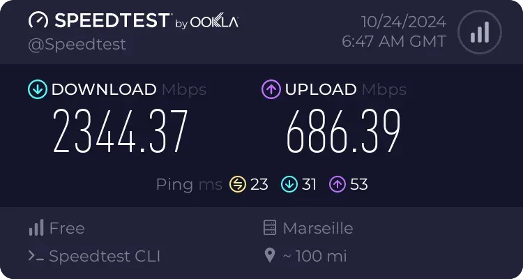 Speedtest from opnsense